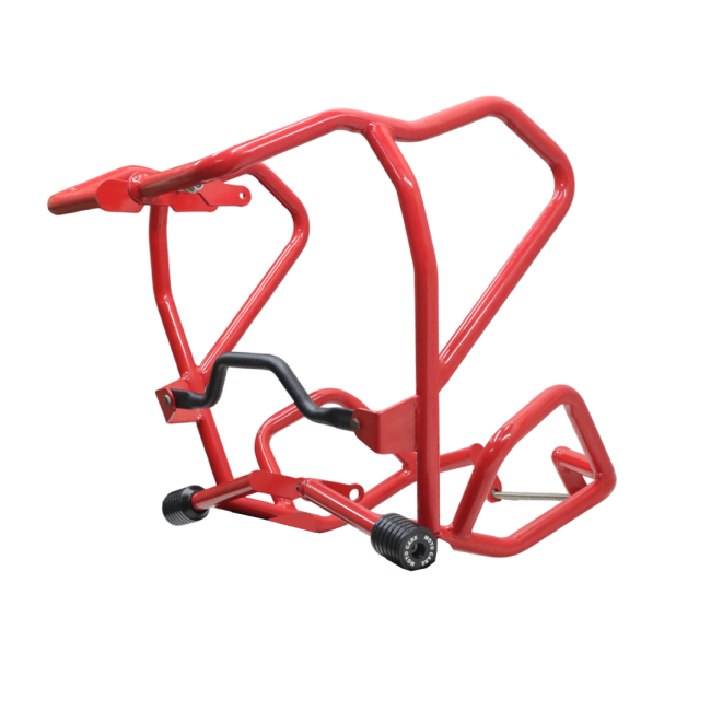 UPPER LOWER CRASH GUARD WITH SLIDERS (RED) FOR V STROM