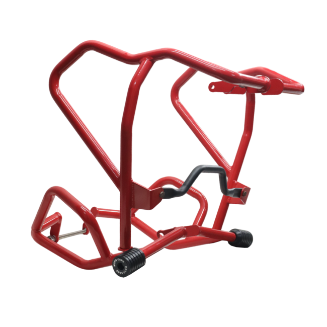 UPPER LOWER CRASH GUARD WITH SLIDERS (RED) FOR V STROM - Image 2