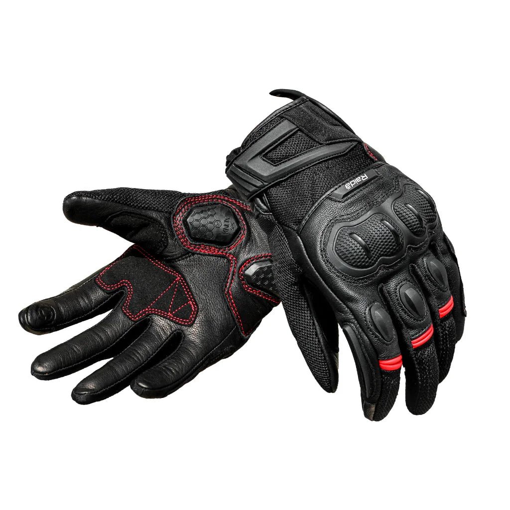 Raida AirWave Motorcycle Gloves | Red