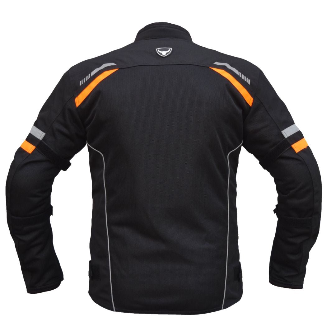 BISON RAPTOR V.2 – BLACK HI-VIZ ORANGE JACKET - Image 2