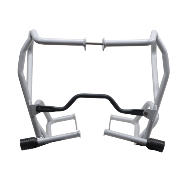 UPPER LOWER CRASH GUARD WITH SLIDERS (SILVER) FOR V STROM - Image 3