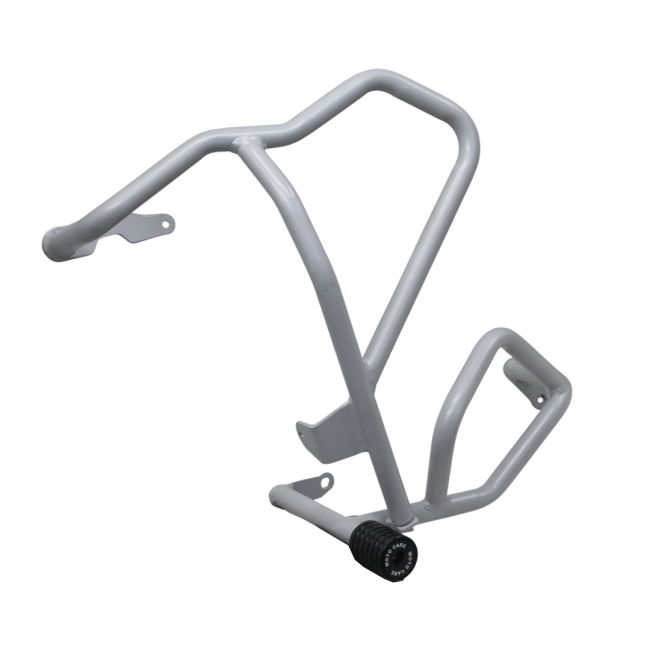 UPPER LOWER CRASH GUARD WITH SLIDERS (SILVER) FOR V STROM - Image 4