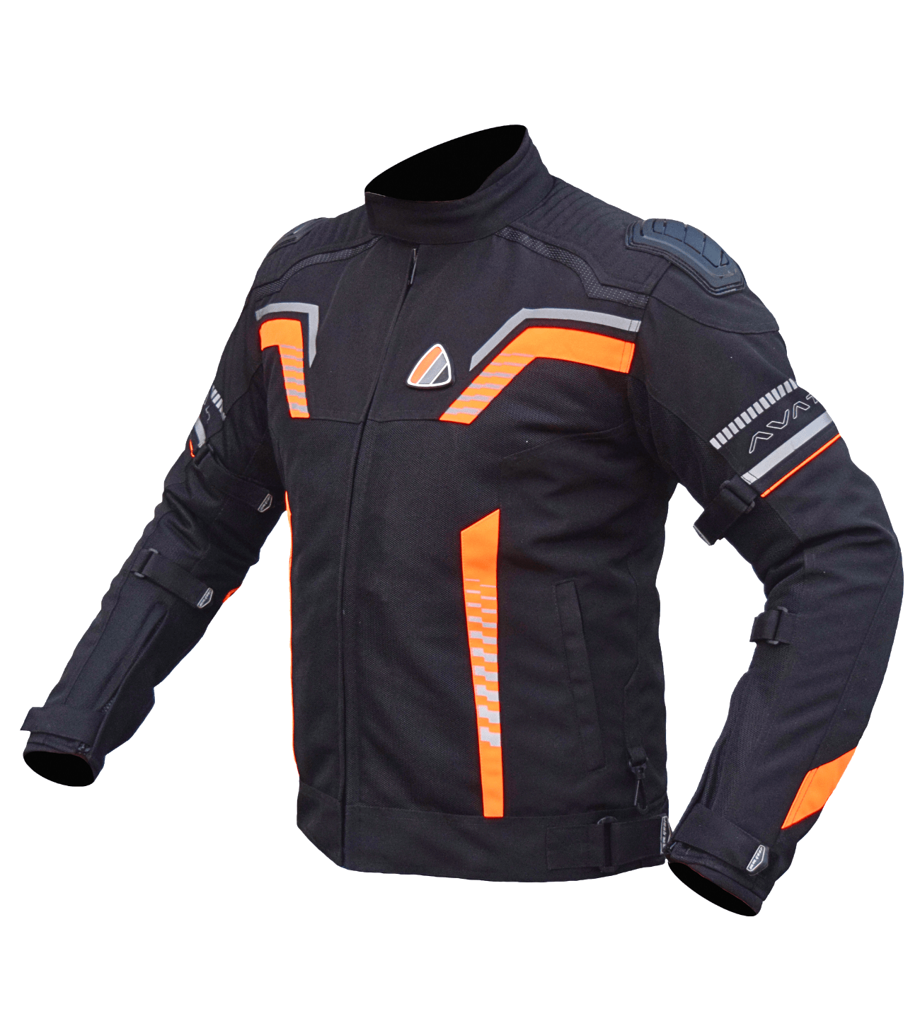 BISON AVATAR V.2 – BLACK HI-VIZ ORANGE JACKET - Image 4
