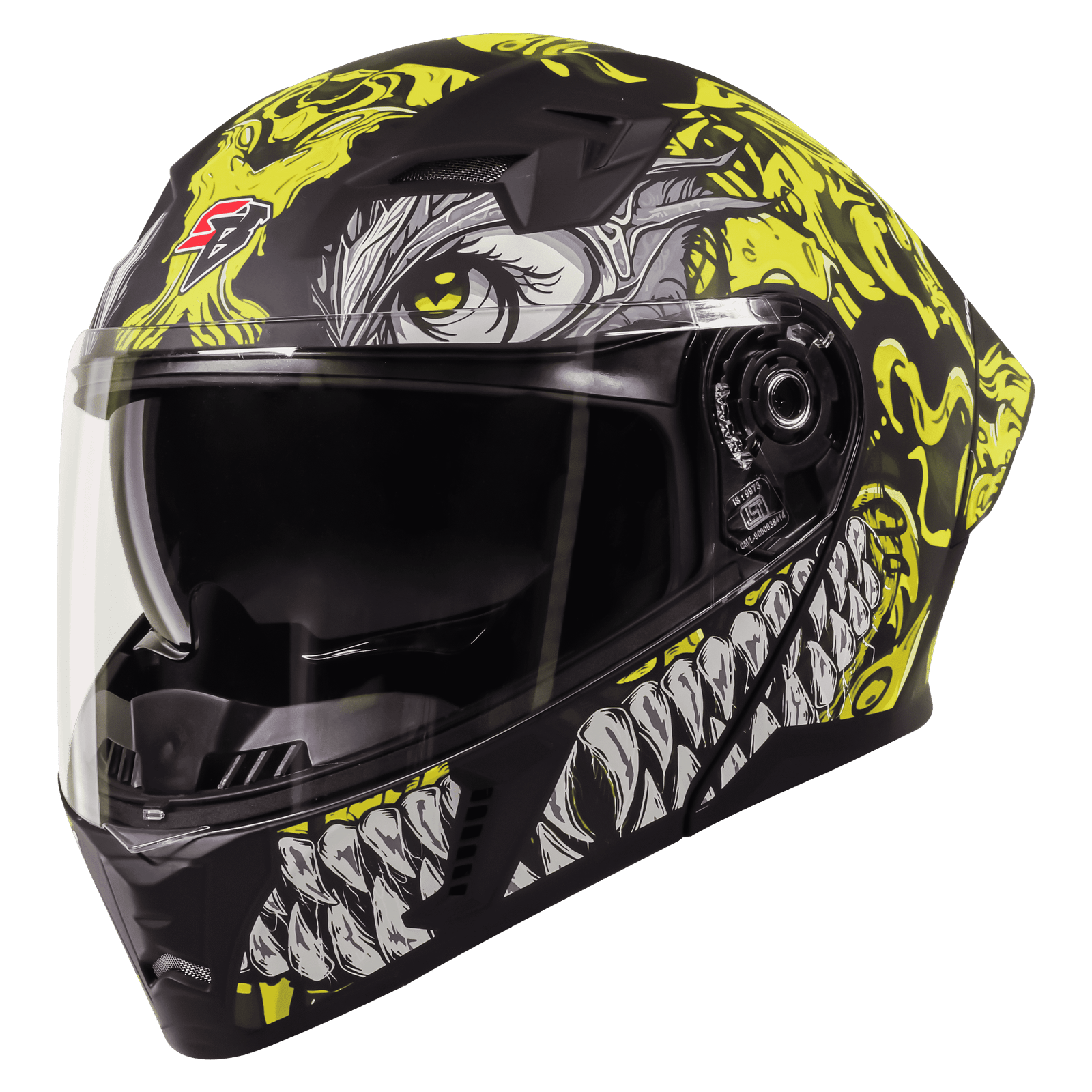 SBA-20 ISS DRACO GLOSSY BLACK WITH NEON - Image 3