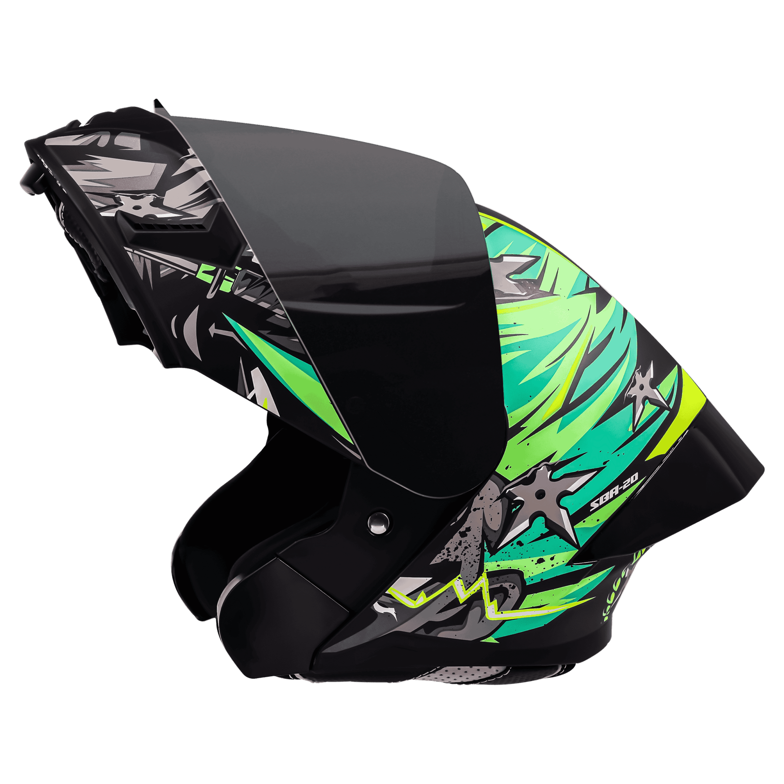 SBA-20 DARK WARRIOR GLOSSY BLACK WITH GREEN
