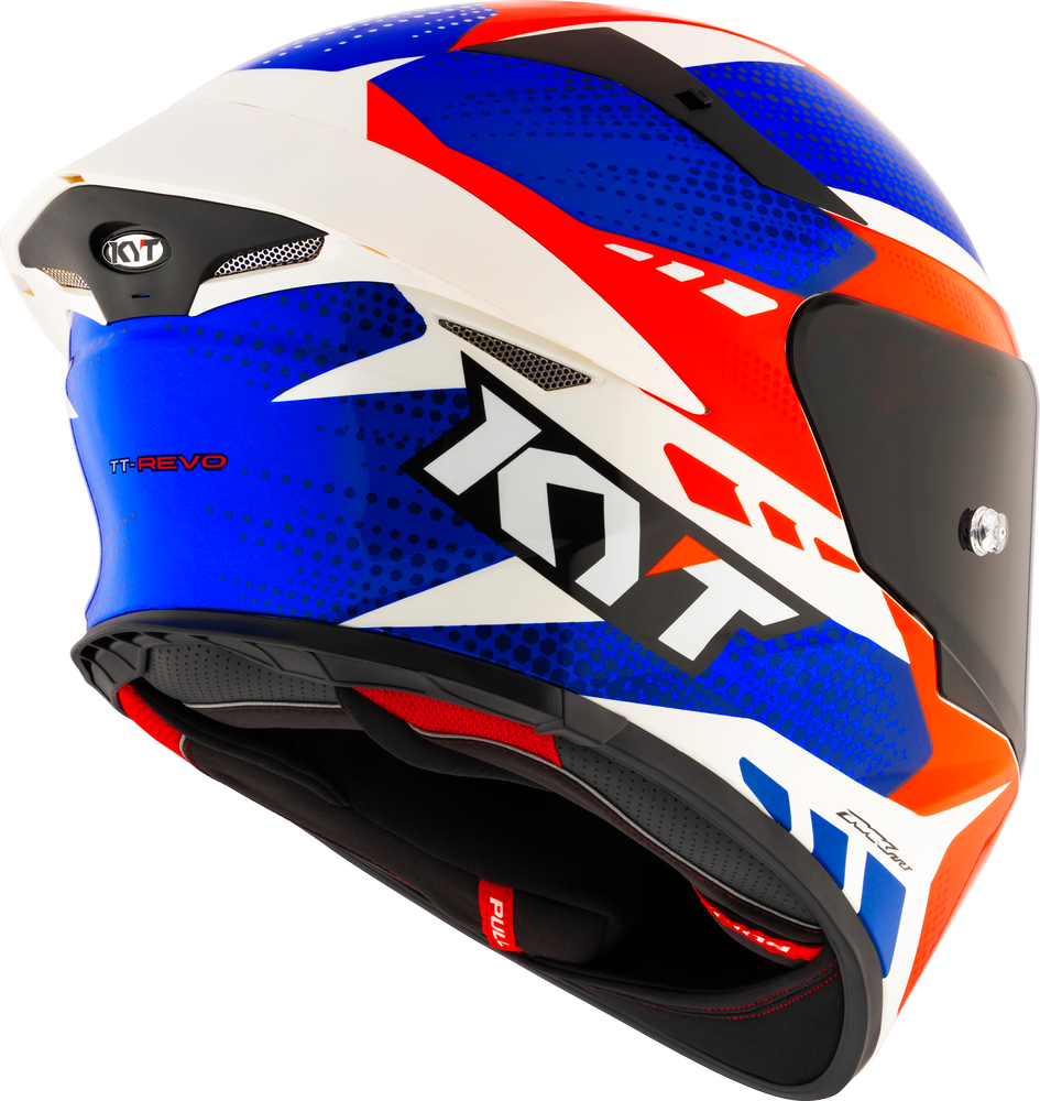 KYT TT-REVO - GEAR BLUE RED - Image 6