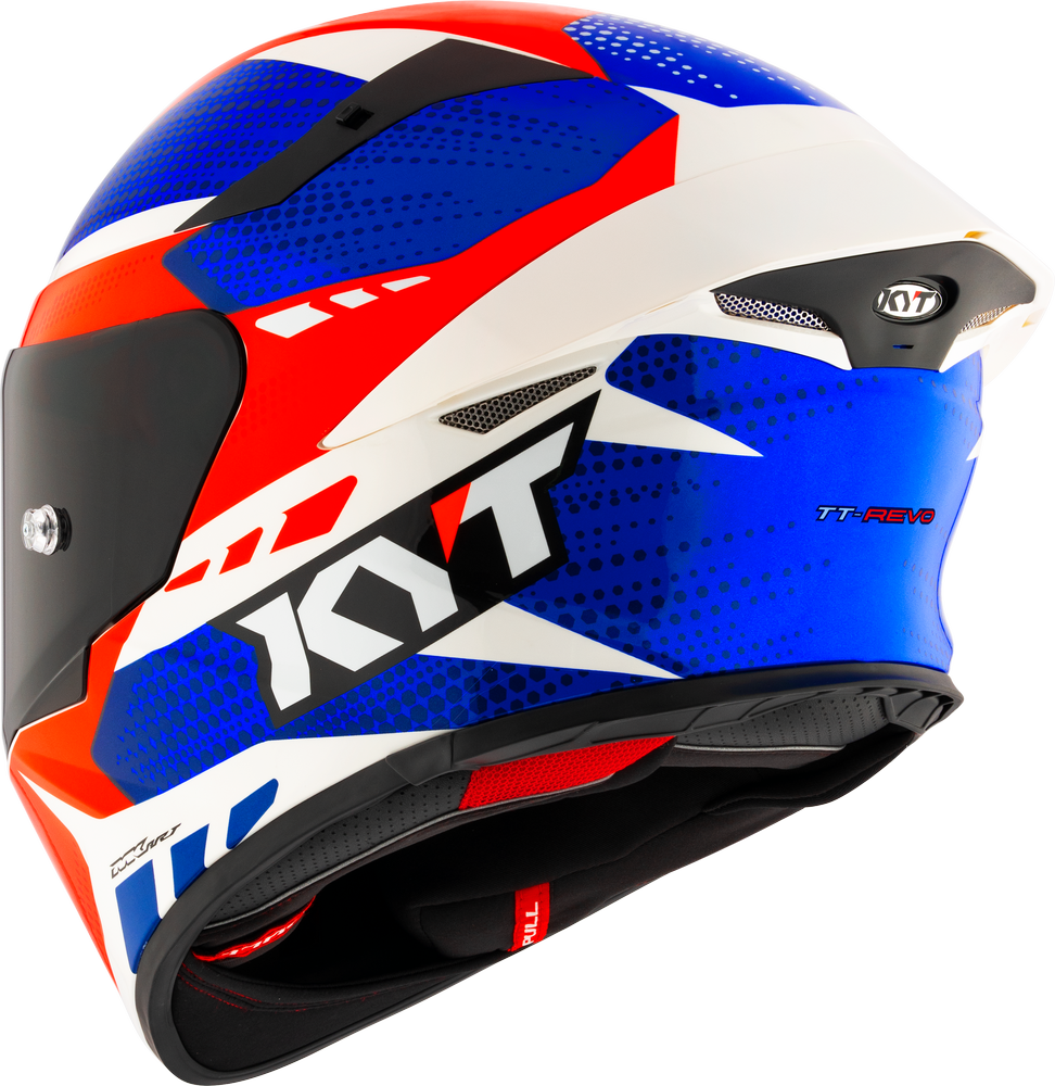 KYT TT-REVO - GEAR BLUE RED - Image 8