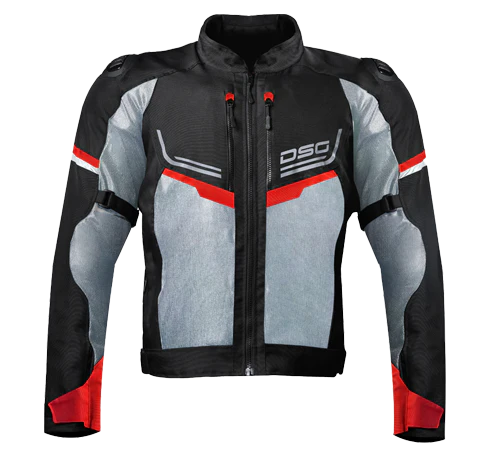 DSG Aire Riding Jacket Black Grey Red - Image 5
