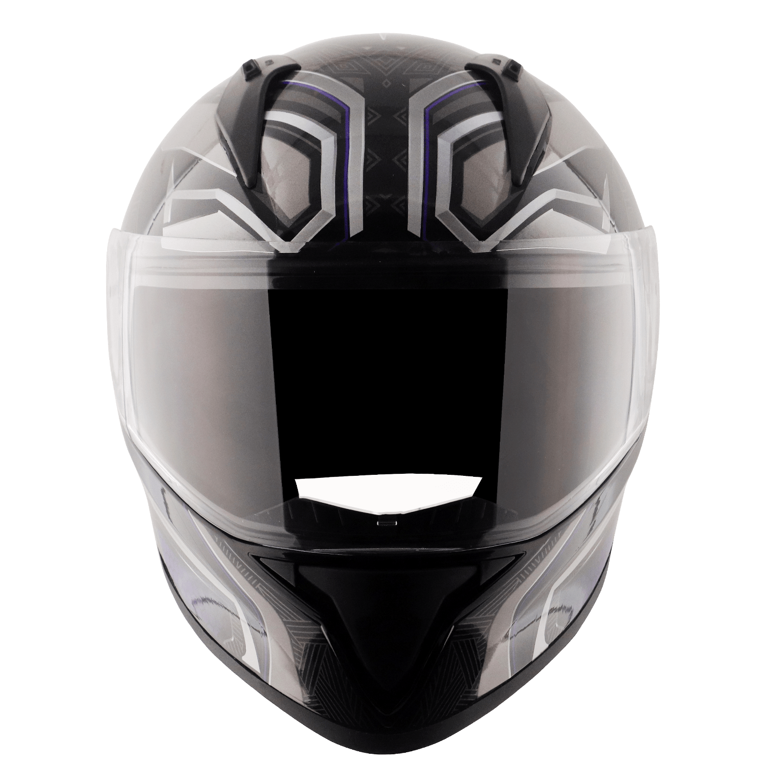 Bolt Marvel Black Panther Edition Helmet - Black Silver