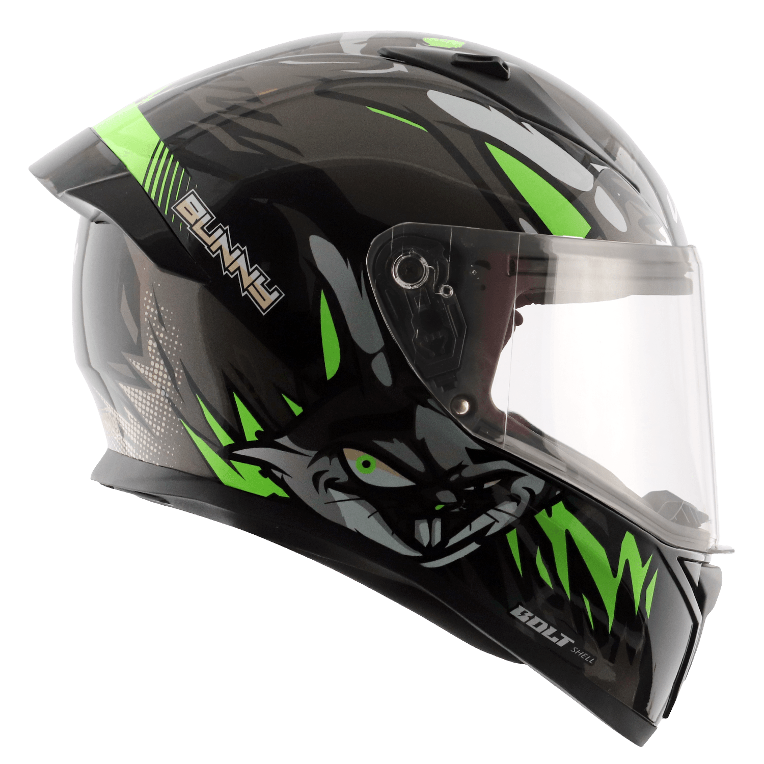 Bolt Bunny Helmet - Black Green - Image 4