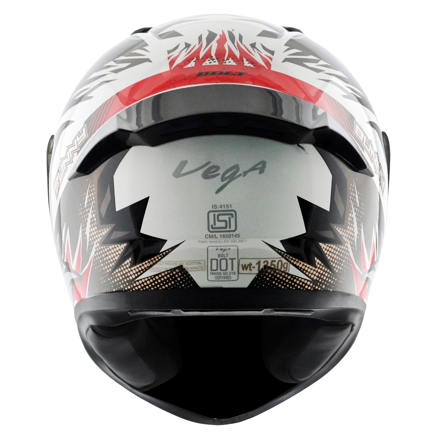 Bolt Bunny Helmet - White Red - Image 3