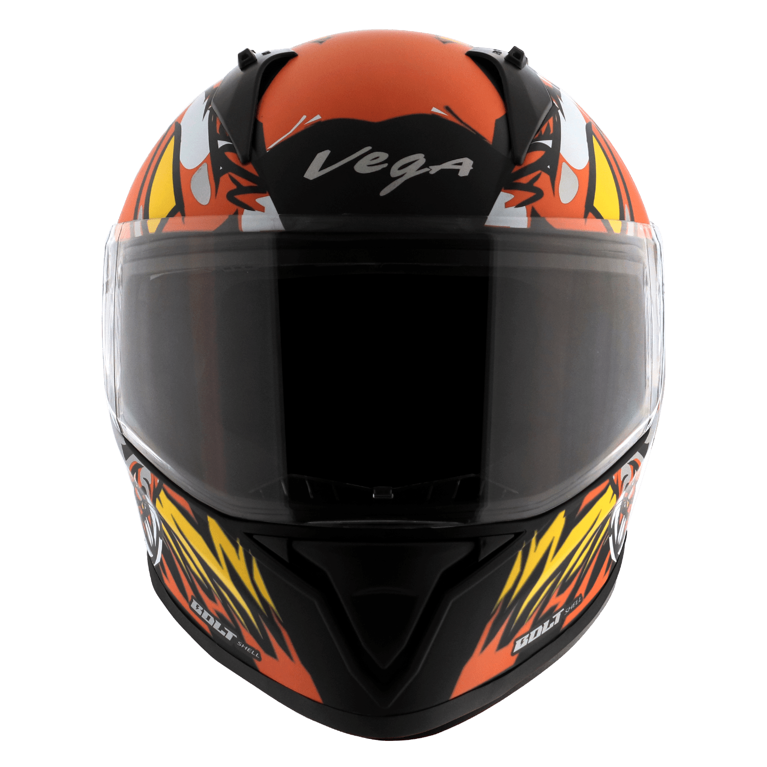 Bolt Bunny Helmet - Dull Black Orange
