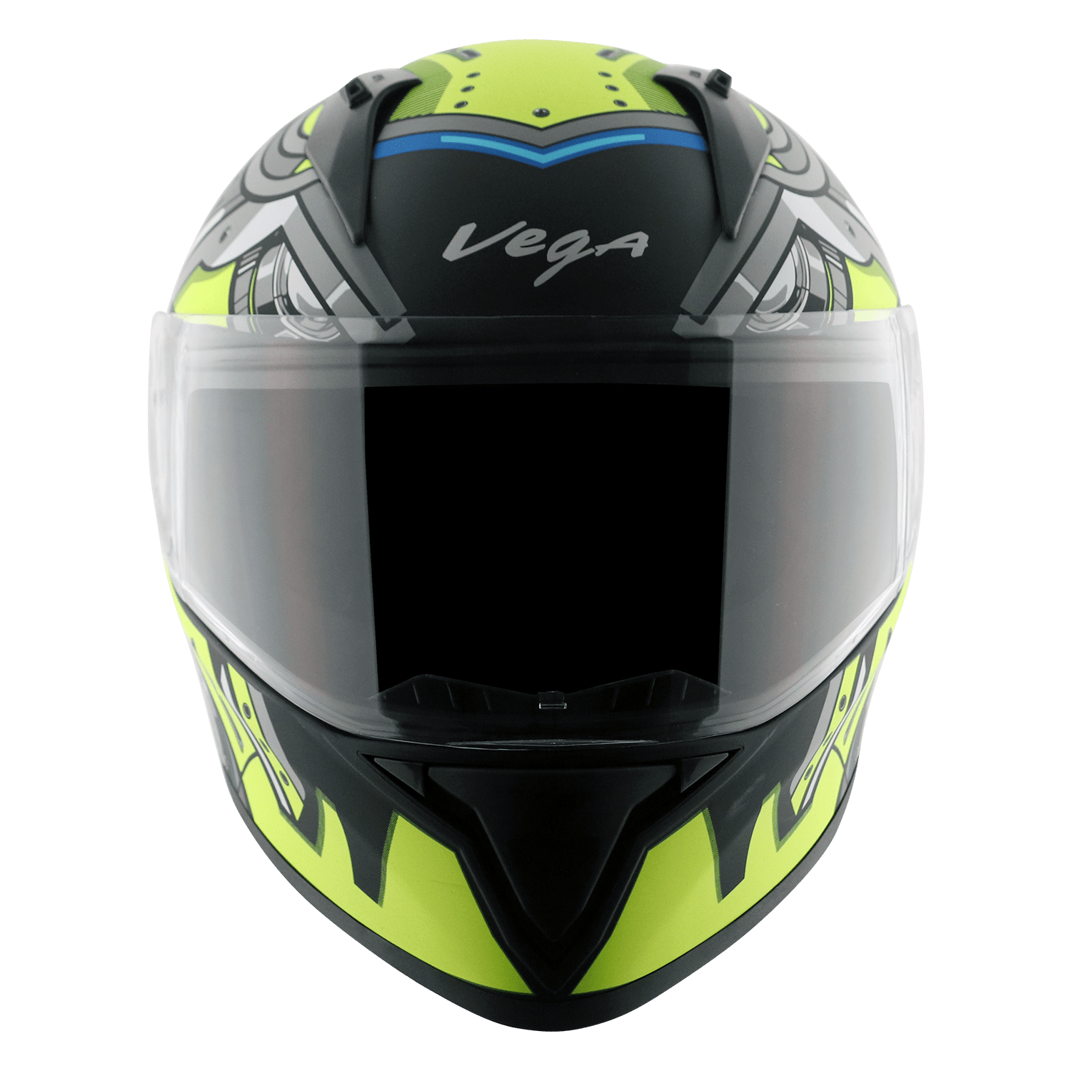 Bolt Superhero Helmet - Dull Black Neon Yellow