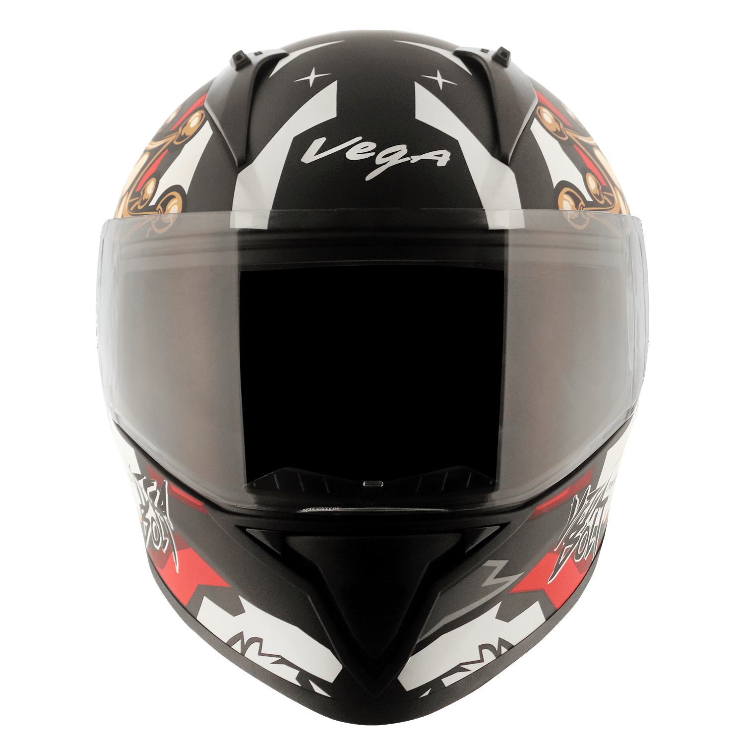 Bolt Crown Men Helmet - Dull Black Red