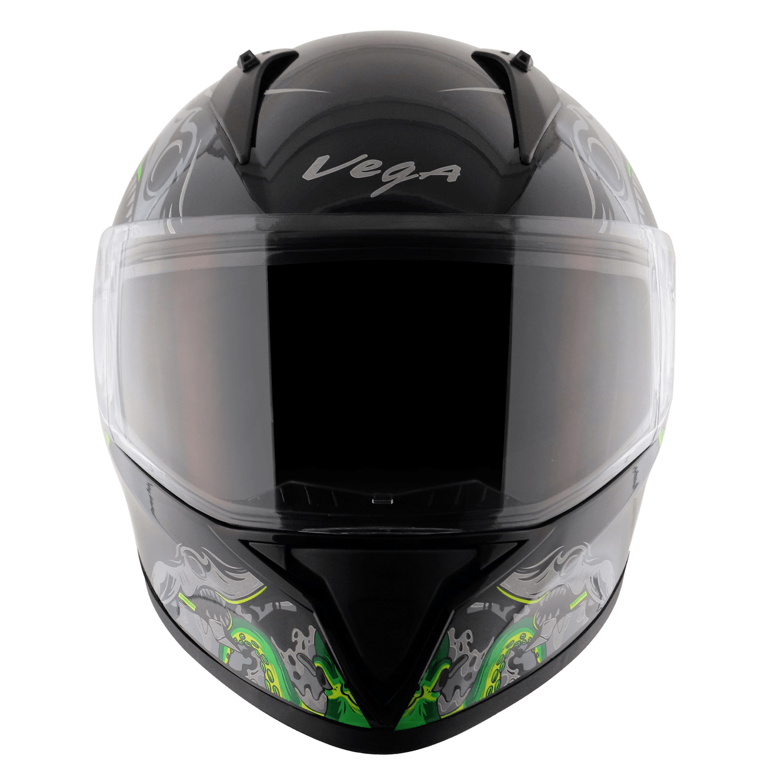 Bolt Octopus Helmet - Black Neon Green