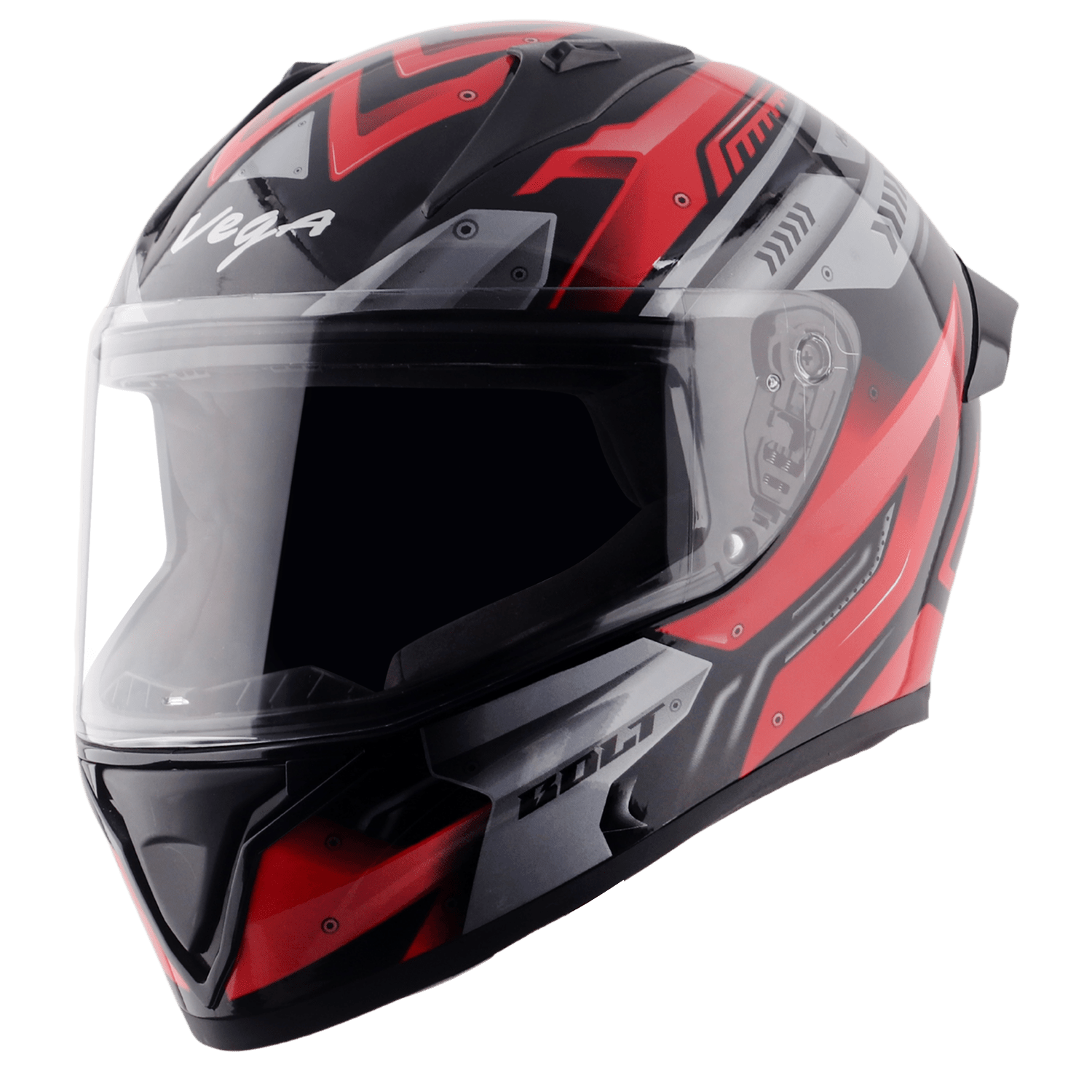 Bolt Martial Helmet - Black Red - Image 2
