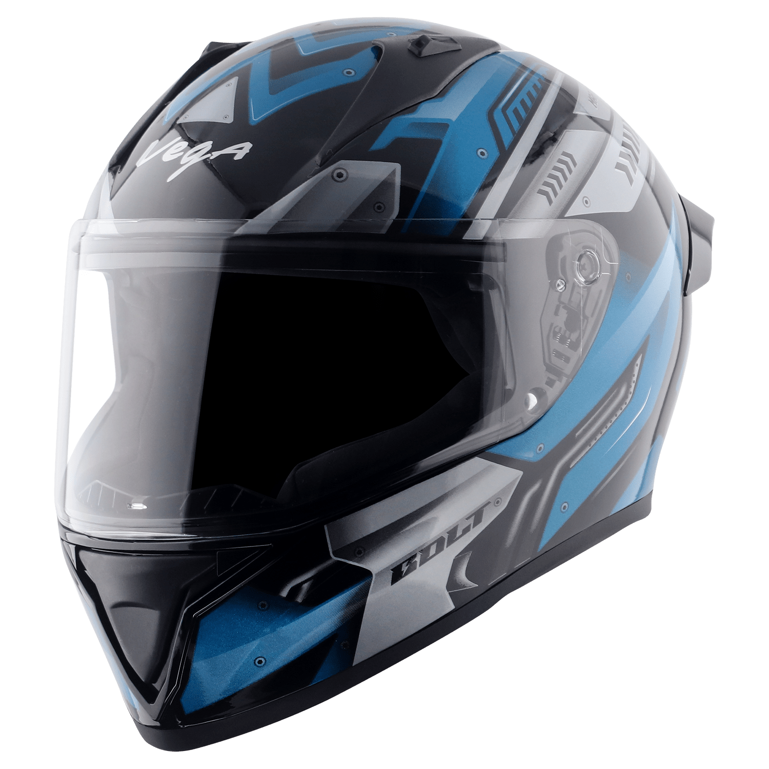 Bolt Martial Helmet - Black Blue - Image 2