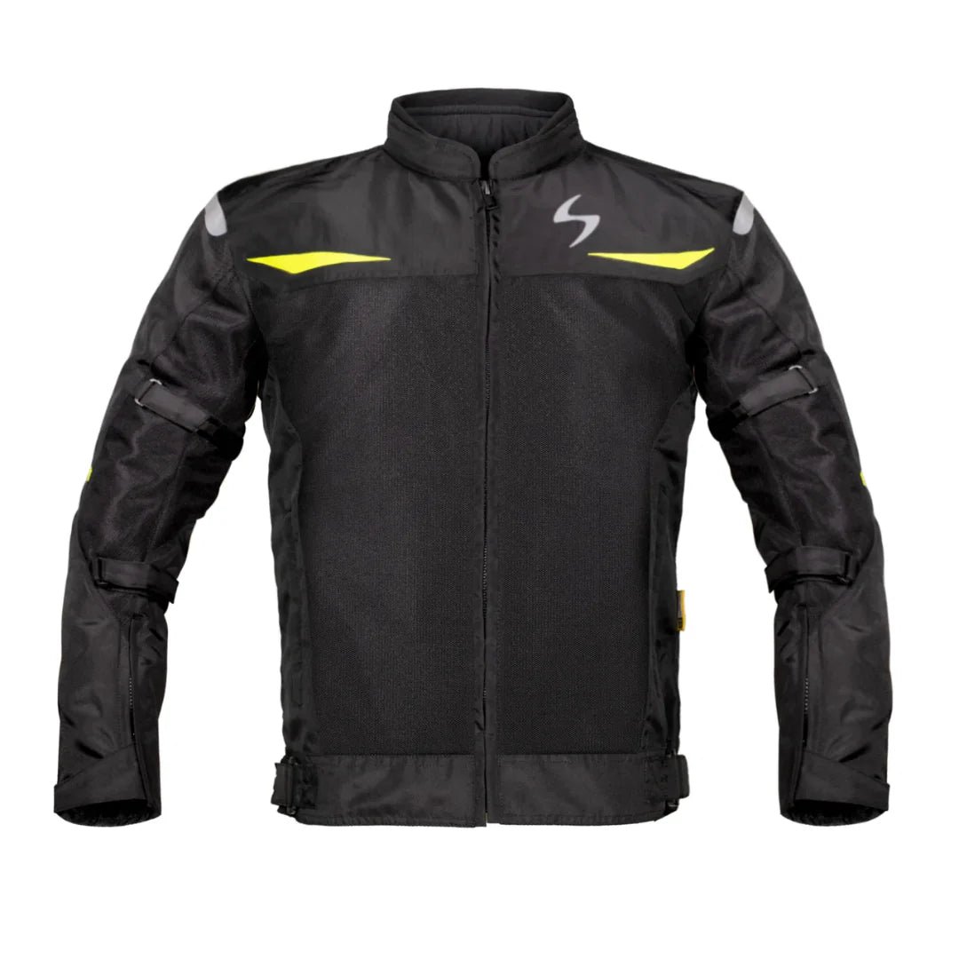 Scala Blaze Riding Jacket - Black and Neon - Image 3