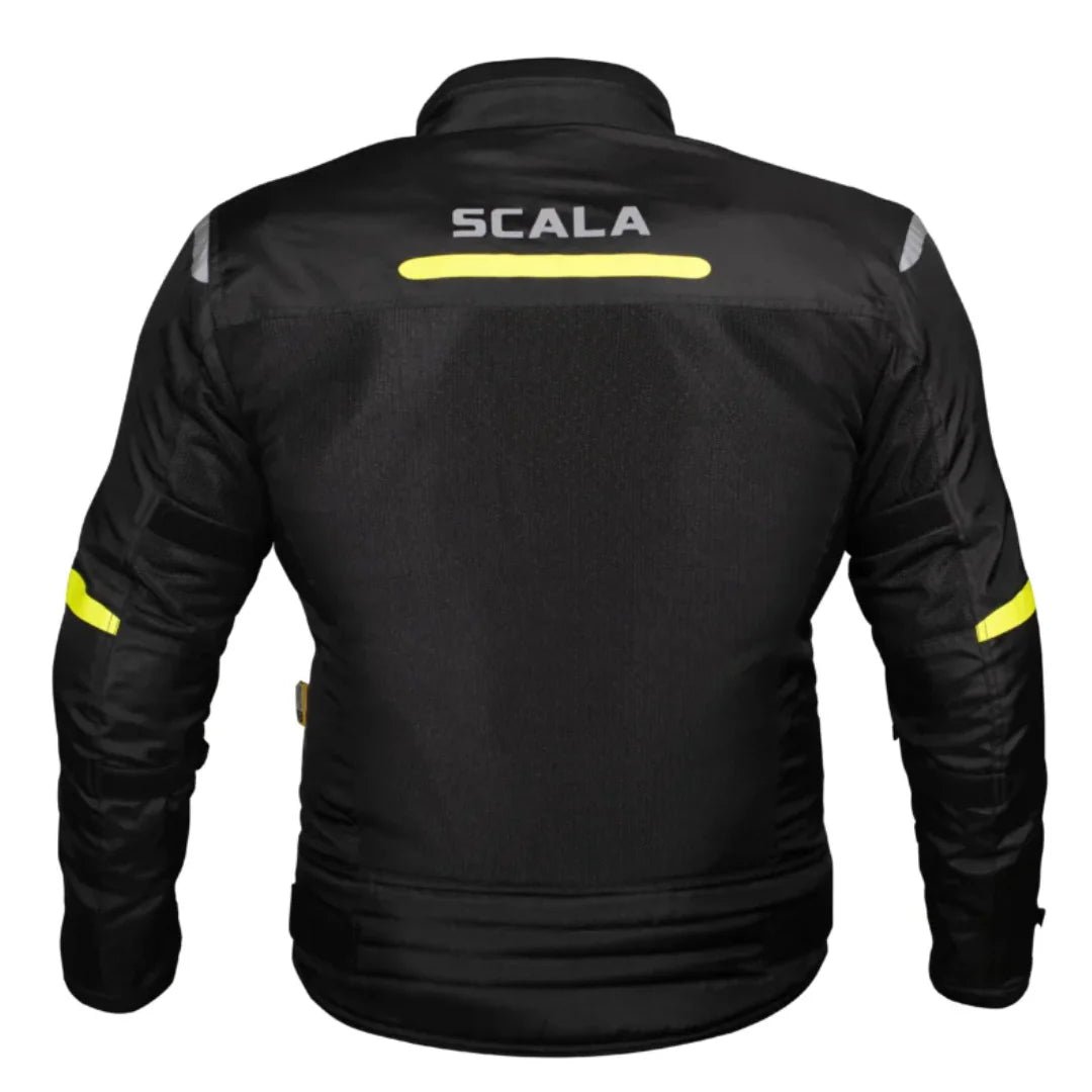 Scala Blaze Riding Jacket - Black and Neon - Image 2