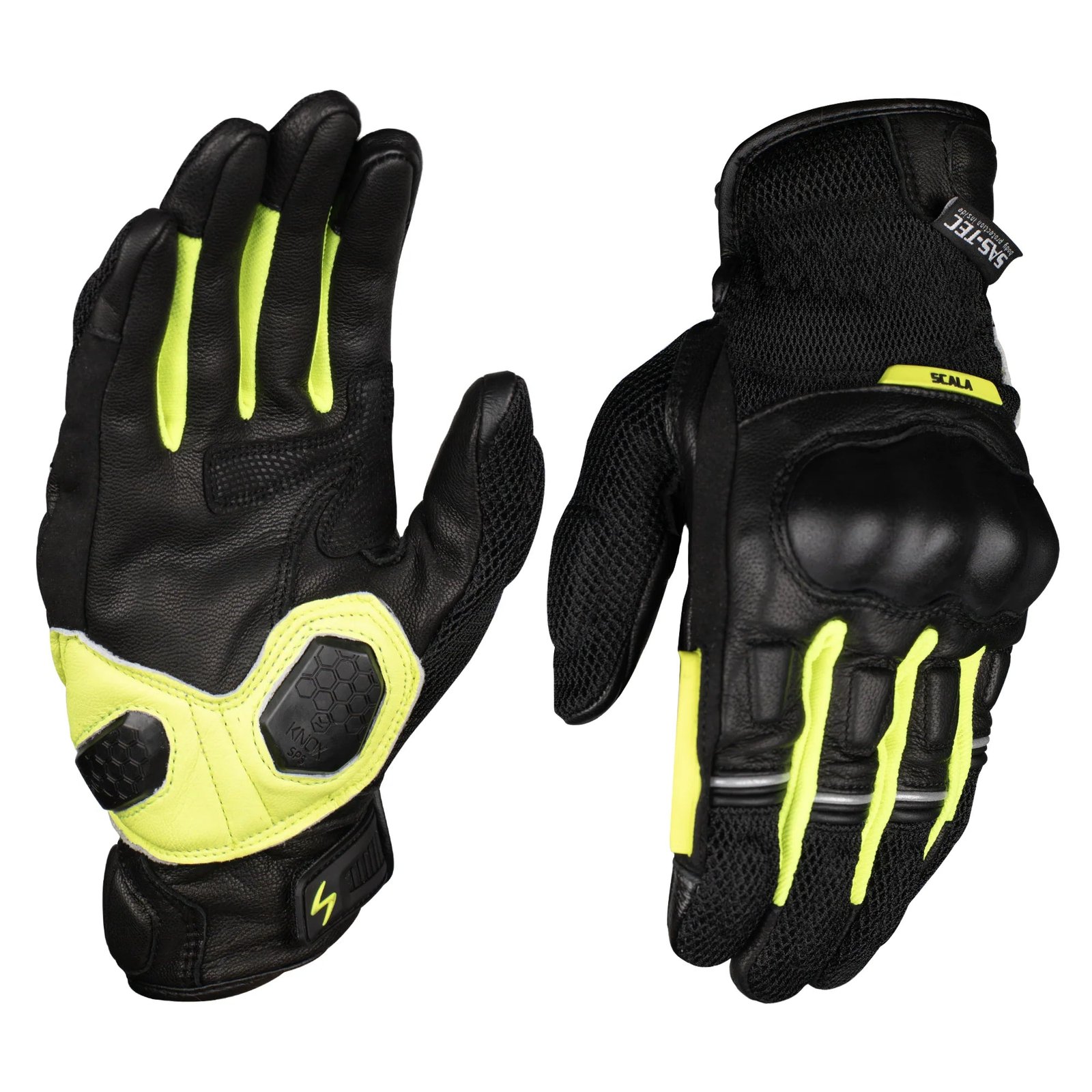 Scala Viper Glove - Black Neon