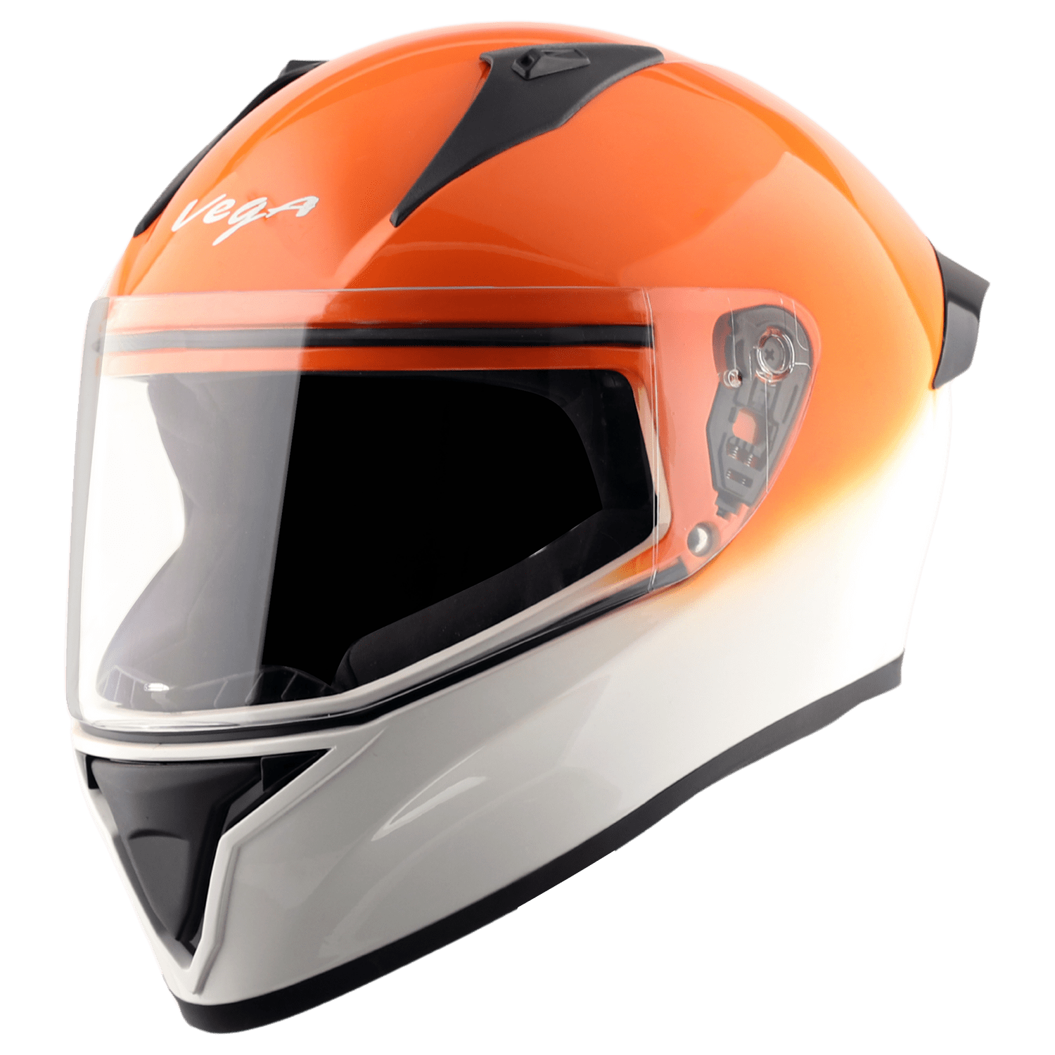 Bolt Dual Color Helmet - White Orange - Image 2